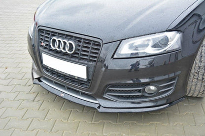 Frontlippe V.1 passend für Audi S3 8P FL schwarz Hochglanz