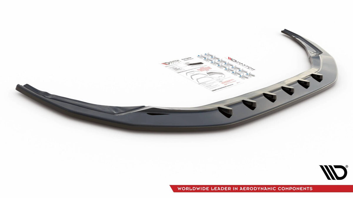 Frontlippe V.1 passend für Audi S3 / A3 S-Line 8Y schwarz Hochglanz