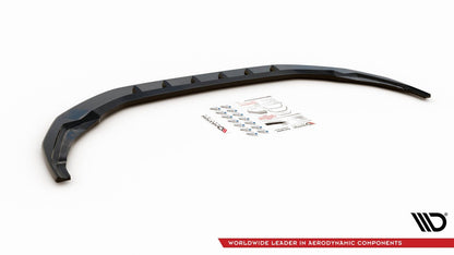 Frontlippe V.1 passend für Audi S3 / A3 S-Line 8Y schwarz Hochglanz
