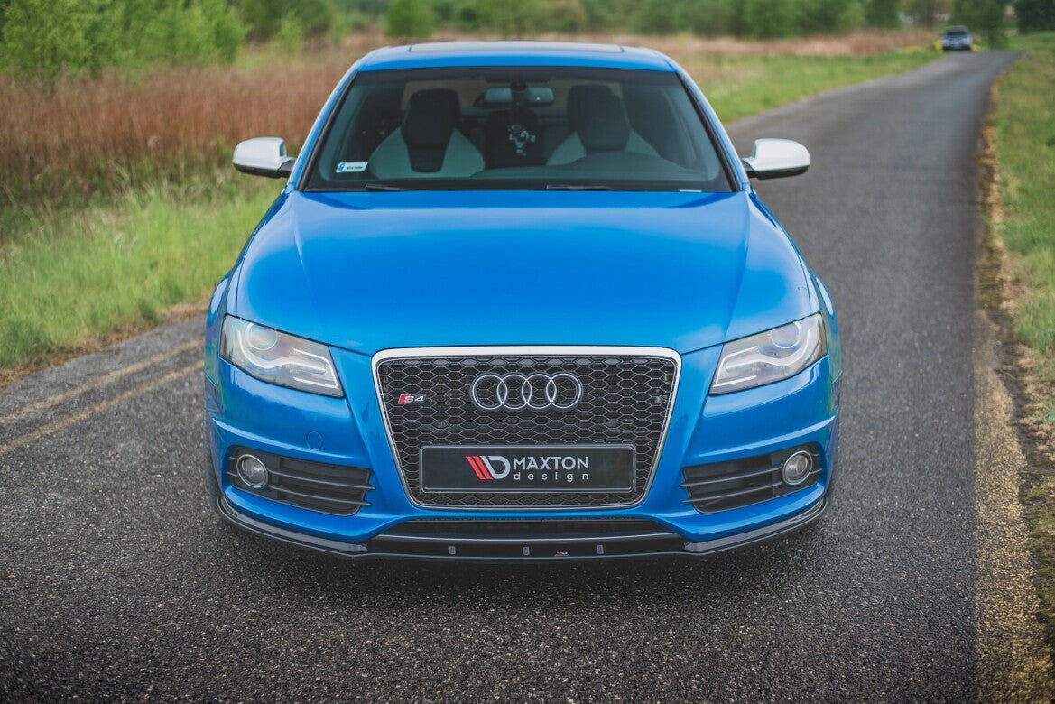 Frontlippe V.1 passend für Audi S4 / A4 S-Line B8 schwarz Hochglanz
