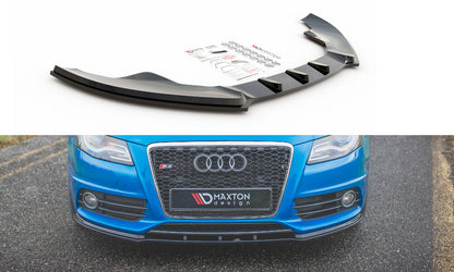 Frontlippe V.1 passend für Audi S4 / A4 S-Line B8 schwarz Hochglanz