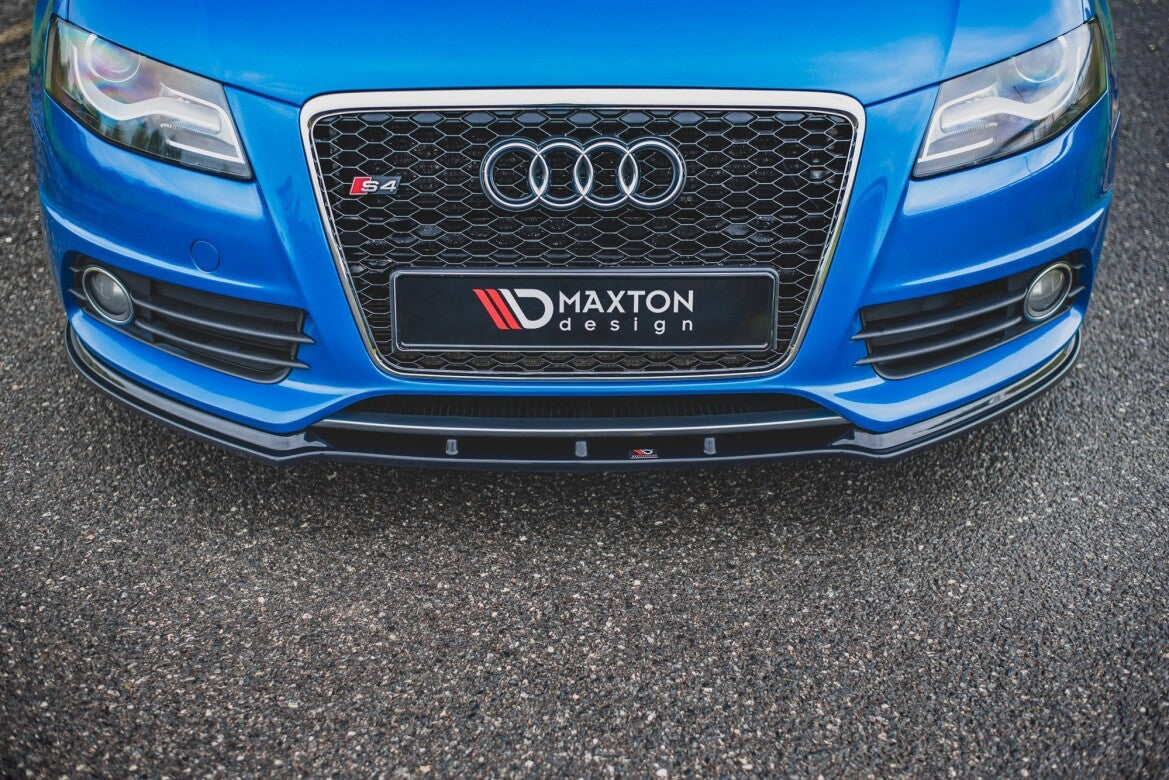 Frontlippe V.1 passend für Audi S4 / A4 S-Line B8 schwarz Hochglanz