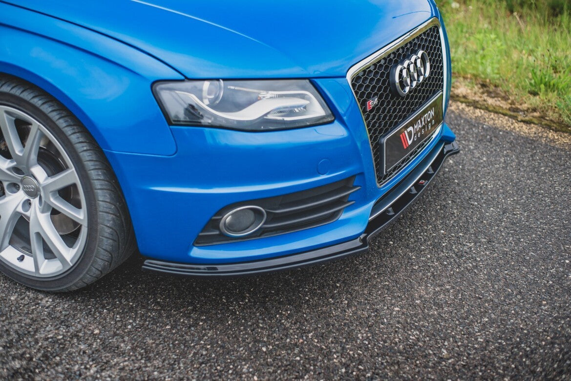 Frontlippe V.1 passend für Audi S4 / A4 S-Line B8 schwarz Hochglanz
