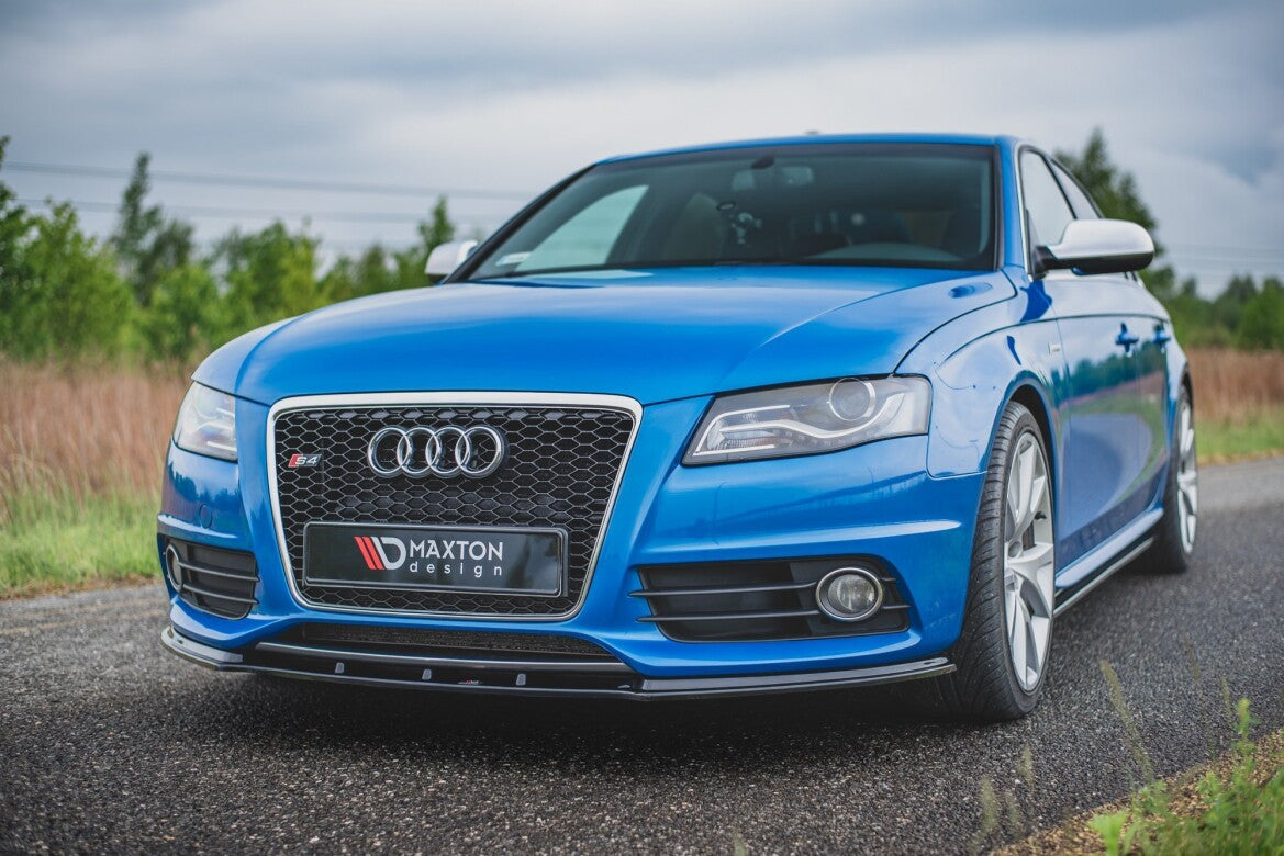 Frontlippe V.1 passend für Audi S4 / A4 S-Line B8 schwarz Hochglanz