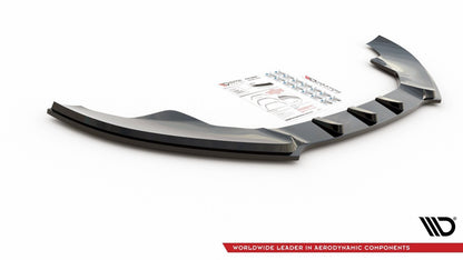 Frontlippe V.1 passend für Audi S4 / A4 S-Line B8 schwarz Hochglanz
