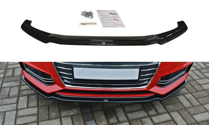 Frontlippe V.1 passend für Audi S4 / A4 S-Line B9 schwarz Hochglanz