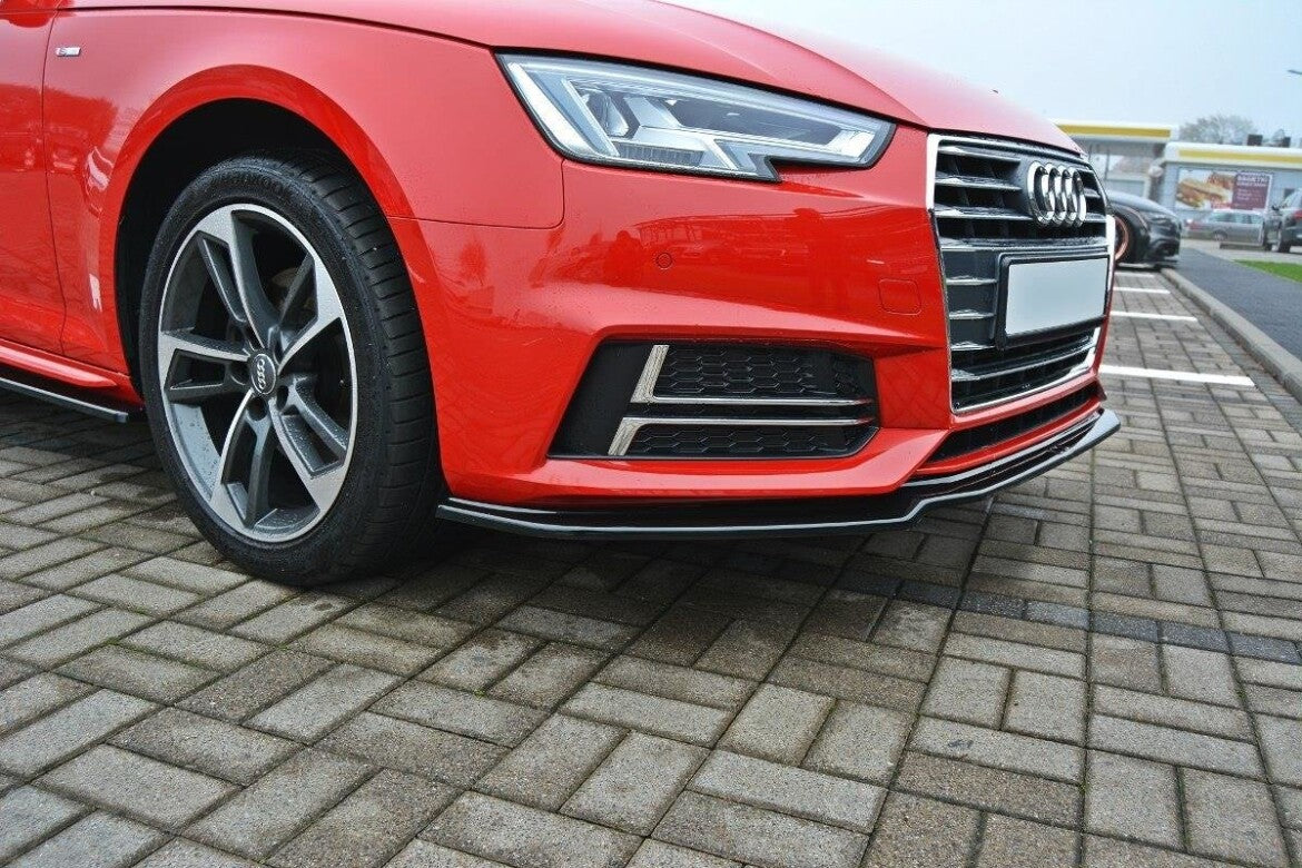 Frontlippe V.1 passend für Audi S4 / A4 S-Line B9 schwarz Hochglanz