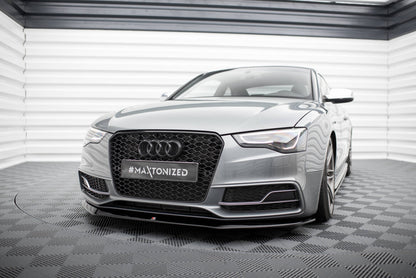 Frontlippe V.1 passend für Audi S5/A5 S-Line 8T FL schwarz Hochglanz