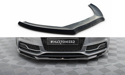 Frontlippe V.1 passend für Audi S5/A5 S-Line 8T FL schwarz Hochglanz