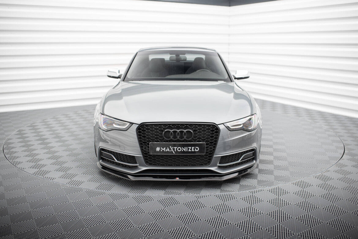 Frontlippe V.1 passend für Audi S5/A5 S-Line 8T FL schwarz Hochglanz