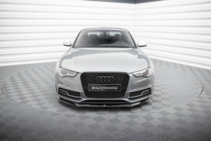 Frontlippe V.1 passend für Audi S5/A5 S-Line 8T FL schwarz Hochglanz