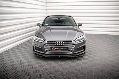 Frontlippe V.1 passend für Audi S5 / A5 S-Line F5 Coupe / Sportback schwarz Hochglanz
