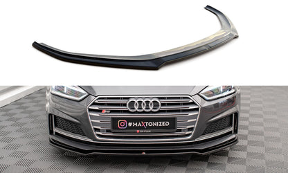 Frontlippe V.1 passend für Audi S5 / A5 S-Line F5 Coupe / Sportback schwarz Hochglanz