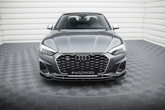 Frontlippe V.1 passend für Audi S5 / A5 S-Line F5 FL schwarz Hochglanz