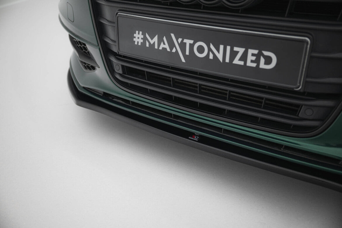 Frontlippe V.1 passend für Audi S6 / A6 S-Line C7 schwarz Hochglanz