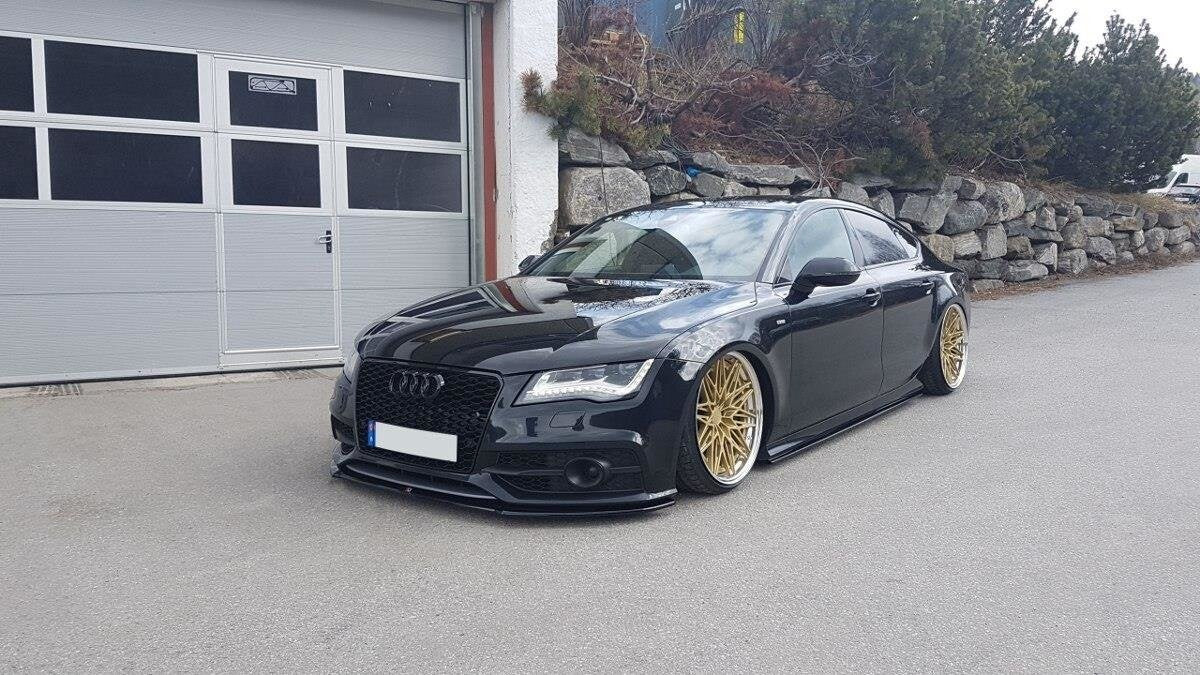 Frontlippe V.1 passend für Audi S7 / A7 S-Line C7 schwarz Hochglanz