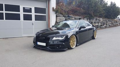 Frontlippe V.1 passend für Audi S7 / A7 S-Line C7 schwarz Hochglanz