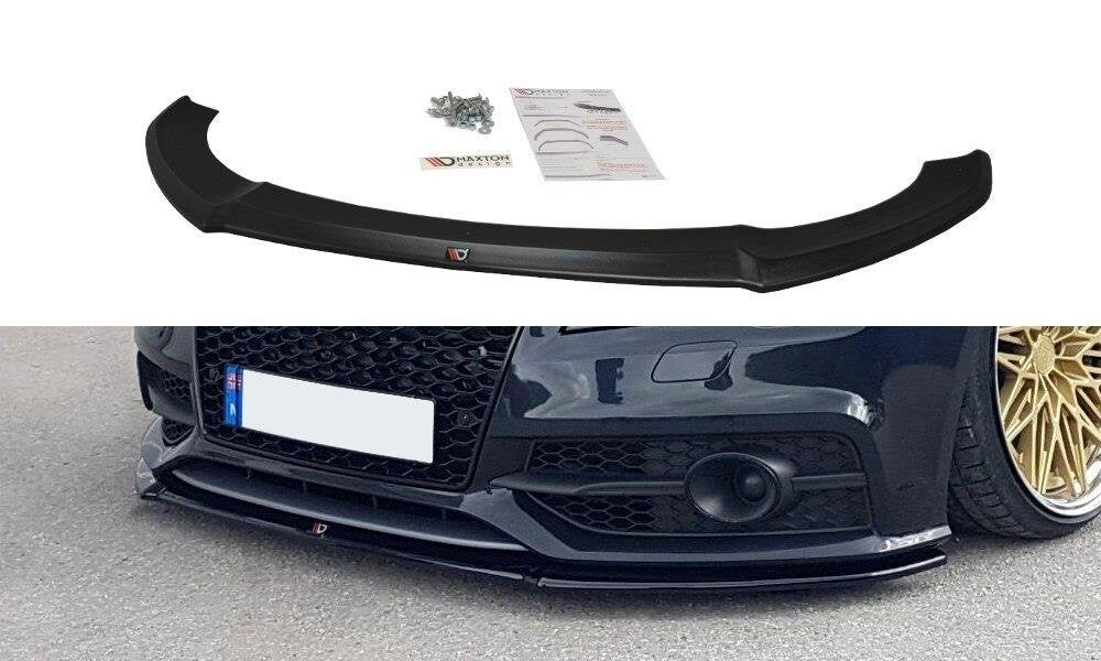 Frontlippe V.1 passend für Audi S7 / A7 S-Line C7 schwarz Hochglanz