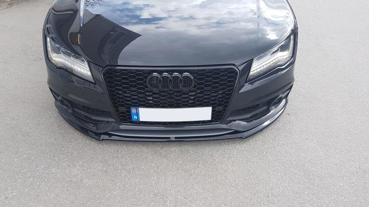 Frontlippe V.1 passend für Audi S7 / A7 S-Line C7 schwarz Hochglanz
