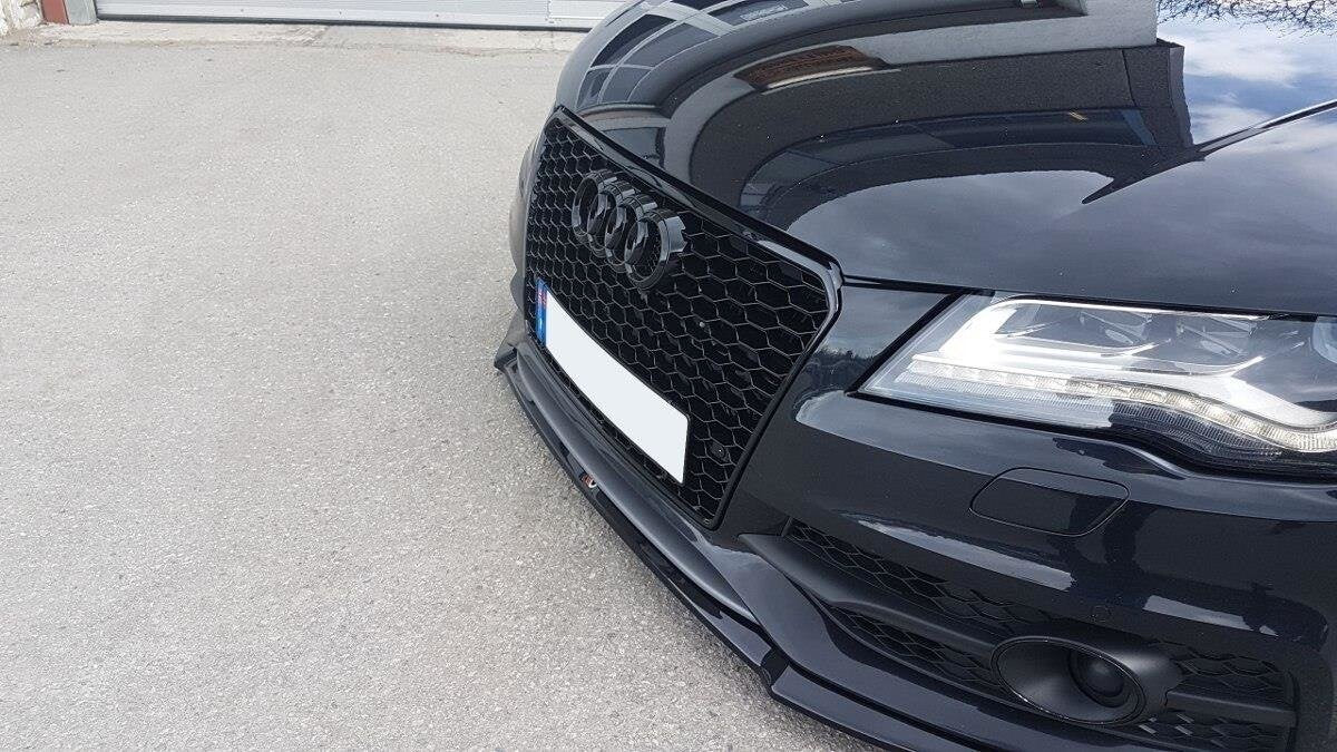 Frontlippe V.1 passend für Audi S7 / A7 S-Line C7 schwarz Hochglanz