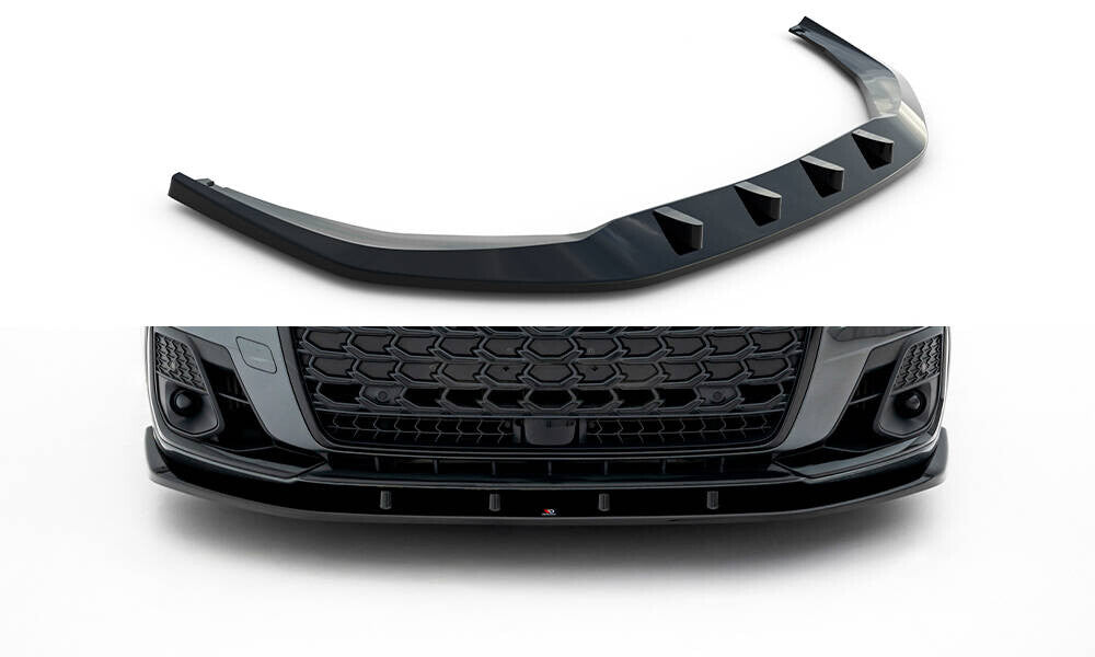 Frontlippe V.1 passend für Audi S8 / A8 S-Line D5 FL schwarz Hochglanz