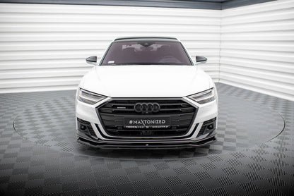 Frontlippe V.1 passend für Audi S8 / A8 S-Line D5 schwarz Hochglanz