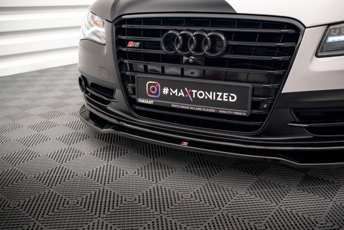 Frontlippe V.1 passend für Audi S8 D4 schwarz Hochglanz