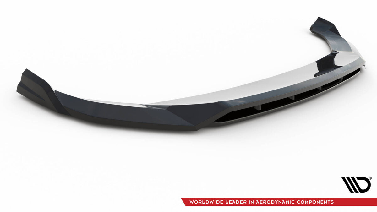 Frontlippe V.1 passend für Audi SQ5 / Q5 S-Line SUV / Sportback Mk2 FL schwarz Hochglanz