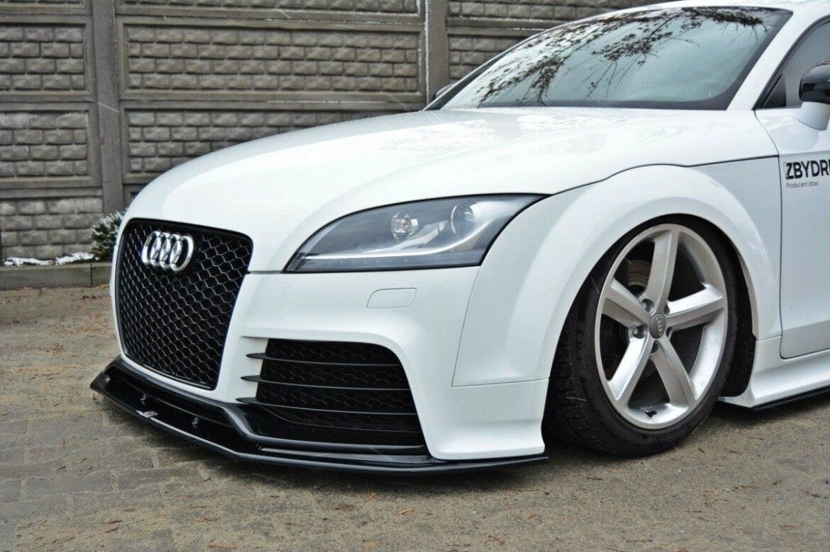 Frontlippe V.1 passend für Audi TT RS 8J schwarz Hochglanz