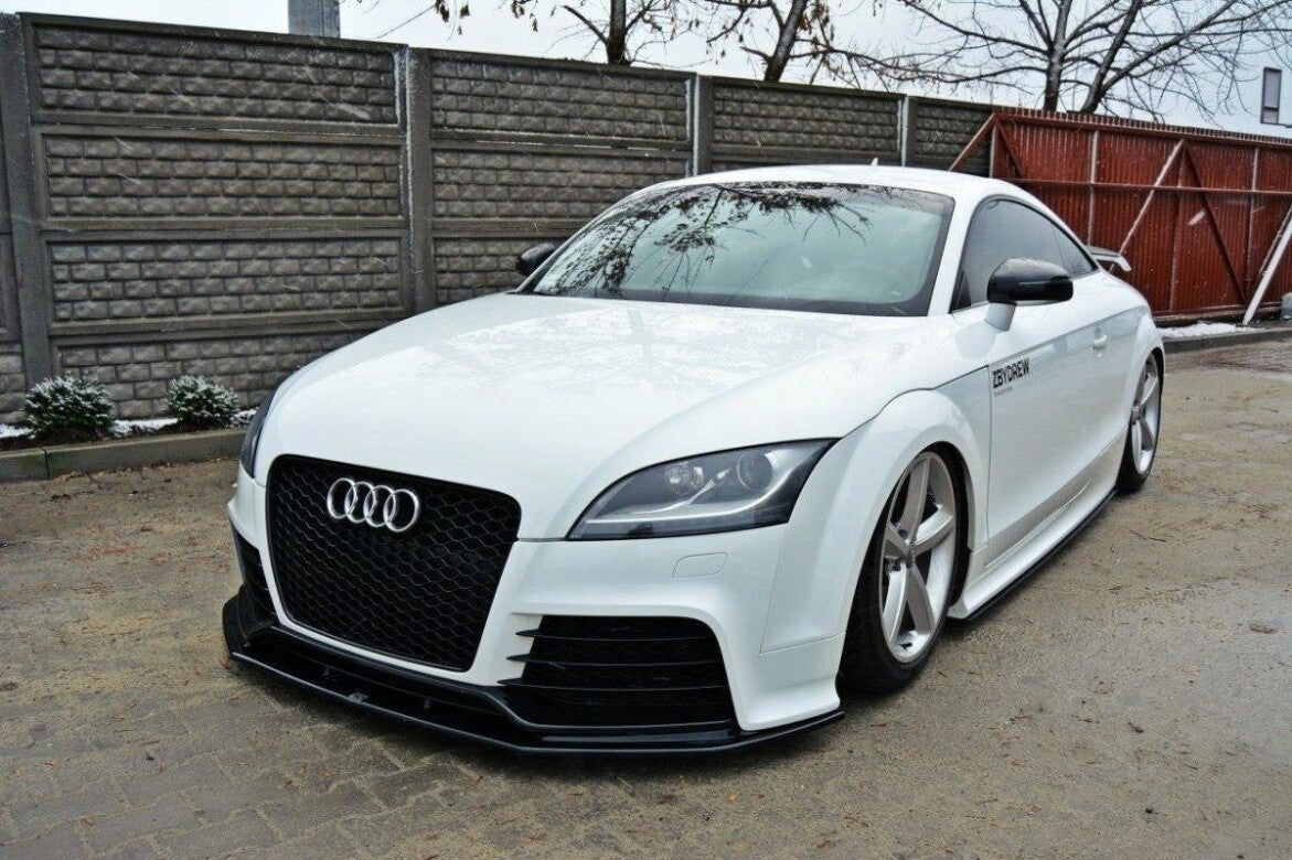 Frontlippe V.1 passend für Audi TT RS 8J schwarz Hochglanz