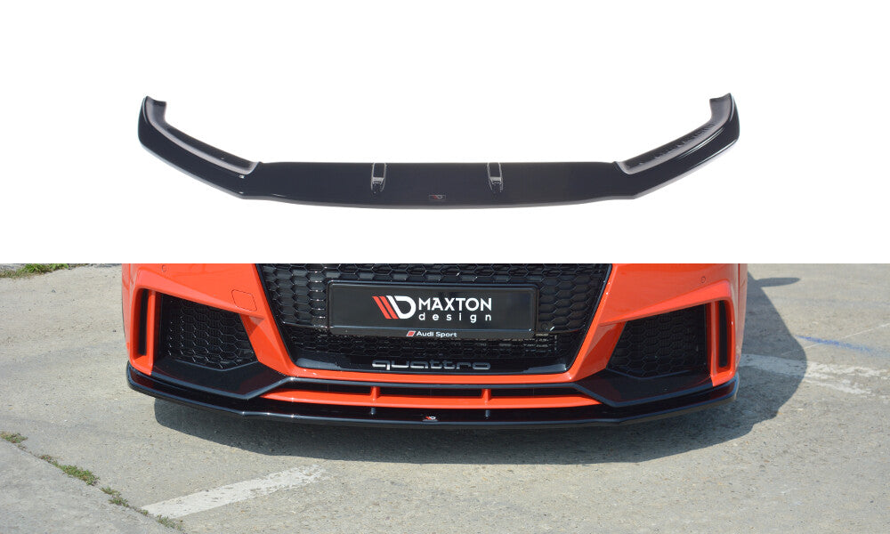 Frontlippe V.1 passend für Audi TT RS 8S schwarz Hochglanz
