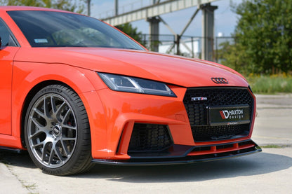 Frontlippe V.1 passend für Audi TT RS 8S schwarz Hochglanz