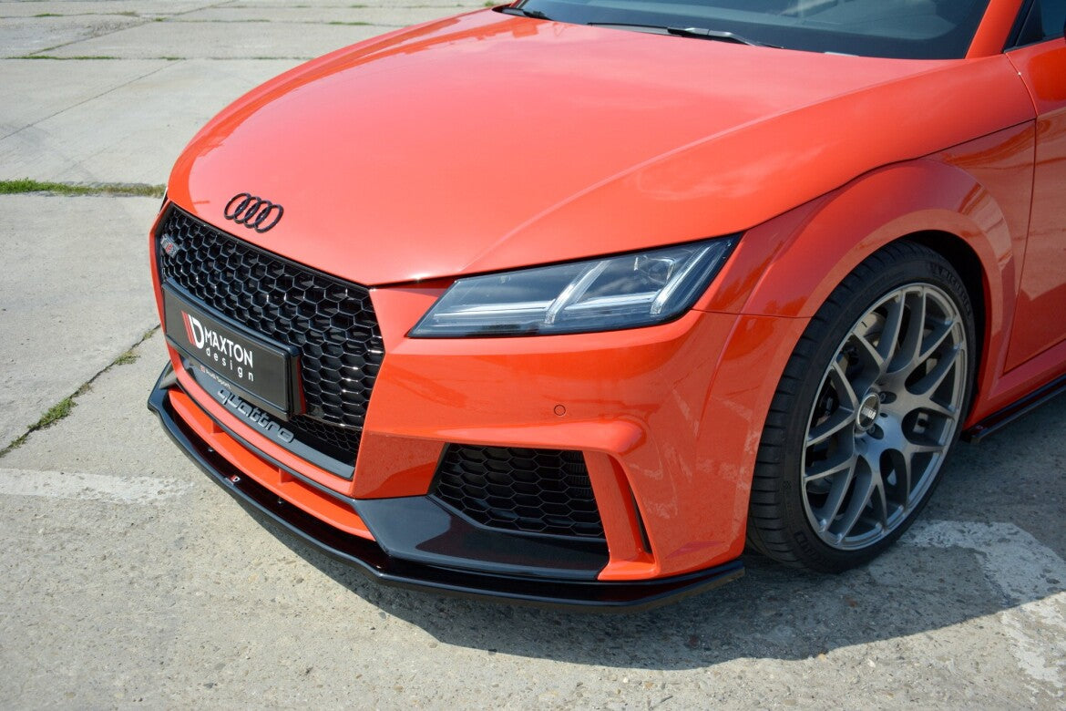 Frontlippe V.1 passend für Audi TT RS 8S schwarz Hochglanz
