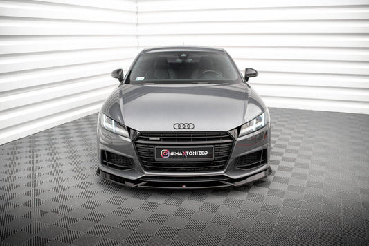 Frontlippe V.1 passend für Audi TT S / S-Line 8S schwarz Hochglanz