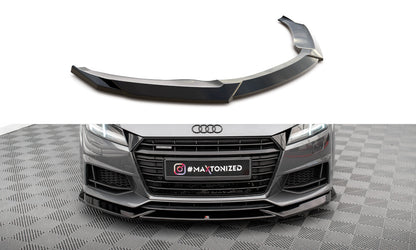 Frontlippe V.1 passend für Audi TT S / S-Line 8S schwarz Hochglanz
