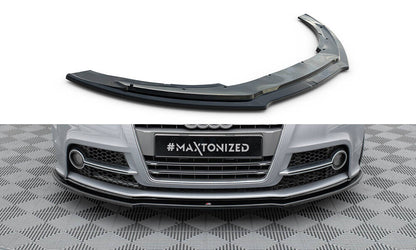 Frontlippe V.1 passend für Audi TT S / TT S-Line 8J FL schwarz Hochglanz