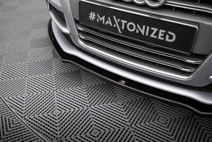 Frontlippe V.1 passend für Audi TT S / TT S-Line 8J FL schwarz Hochglanz