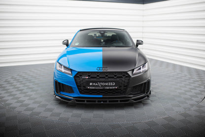 Frontlippe V.1 passend für Audi TT S / TT S-Line 8S FL schwarz Hochglanz