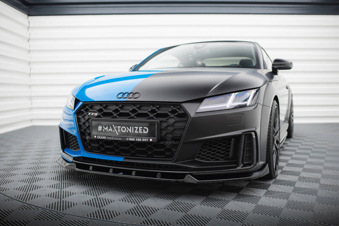Frontlippe V.1 passend für Audi TT S / TT S-Line 8S FL schwarz Hochglanz