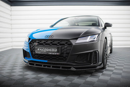 Frontlippe V.1 passend für Audi TT S / TT S-Line 8S FL schwarz Hochglanz