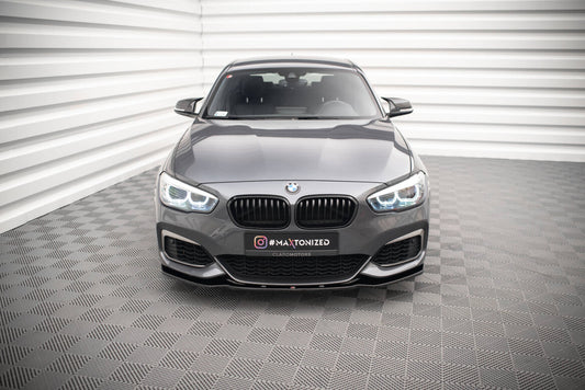 Frontlippe V.1 passend für BMW 1er F20/F21 M-Power FL schwarz Hochglanz