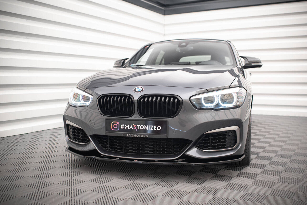 Frontlippe V.1 passend für BMW 1er F20/F21 M-Power FL schwarz Hochglanz