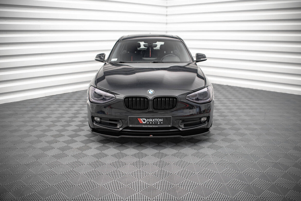 Frontlippe V.1 passend für BMW 1er F20 schwarz Hochglanz
