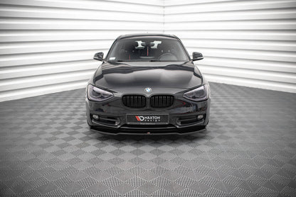 Frontlippe V.1 passend für BMW 1er F20 schwarz Hochglanz