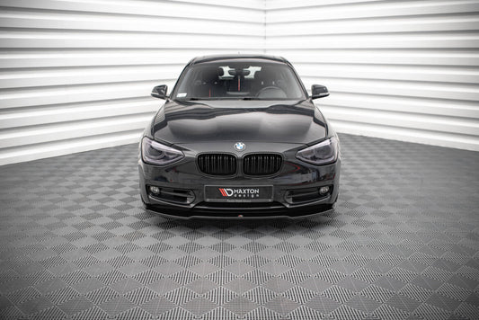 Frontlippe V.1 passend für BMW 1er F20 schwarz Hochglanz