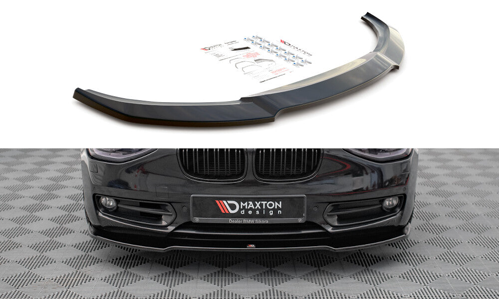 Frontlippe V.1 passend für BMW 1er F20 schwarz Hochglanz