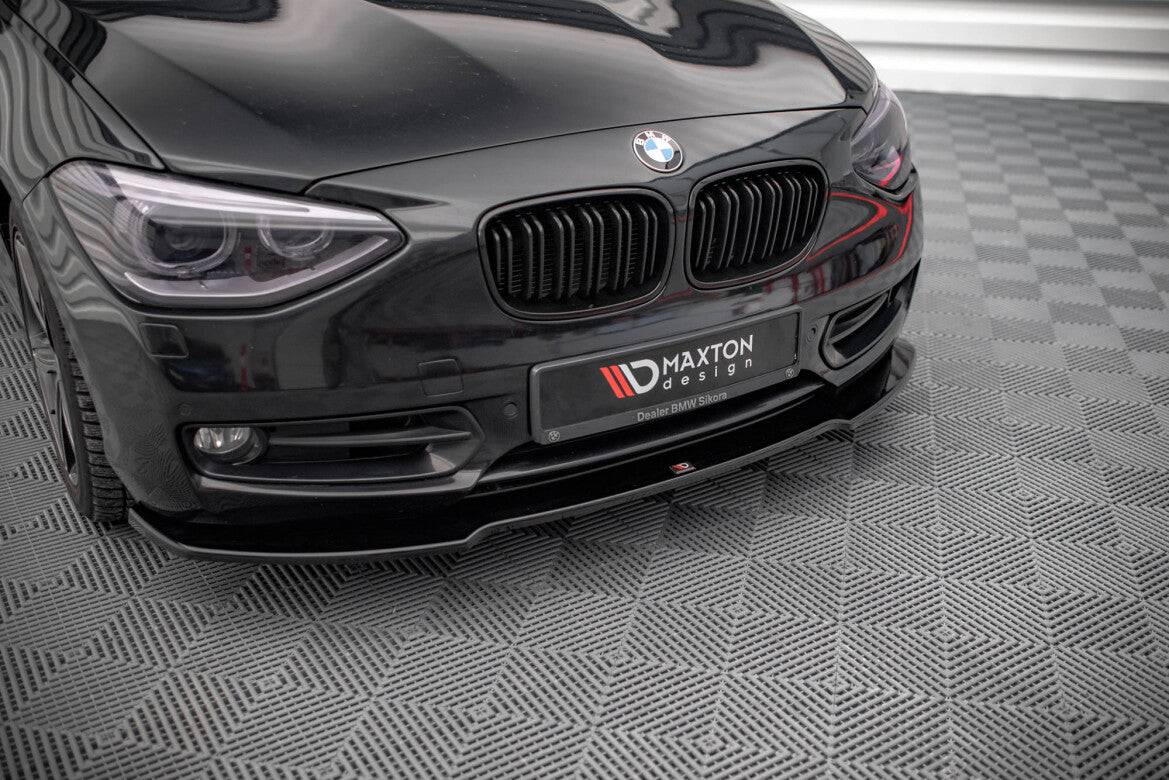 Frontlippe V.1 passend für BMW 1er F20 schwarz Hochglanz
