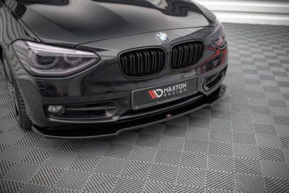 Frontlippe V.1 passend für BMW 1er F20 schwarz Hochglanz