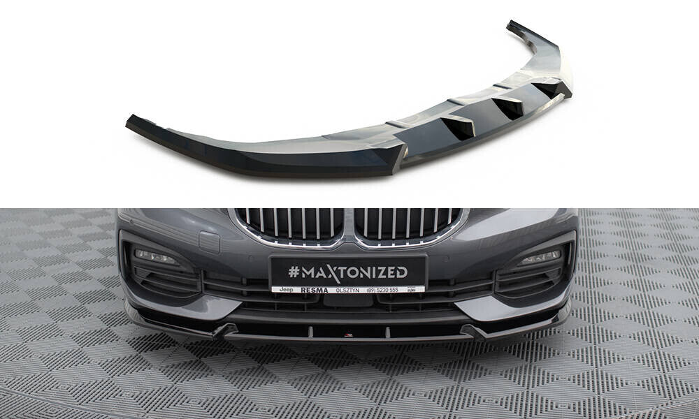 Frontlippe V.1 passend für BMW 1er F40 schwarz Hochglanz