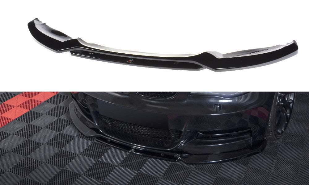 Frontlippe V.1 passend für BMW 1er M-Paket E82 FL schwarz Hochglanz